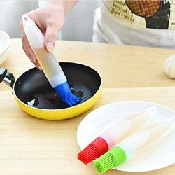 Silicone Liquid Oil Pen Baking Brushs Cake Butter Bread Pastry Brush BBQ, BBQ Silicone Brush - Silicone Kitchenware, Pastry Brush Feather, Plastic Cooking Crystals