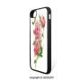 SCOCICI Non-Slip Drop Protection Smart Cell Phone Case Pink Peonies with Strong Green Leaves Ecology Flourish Nature Inspired Bouquet Compatible with iPhone 7