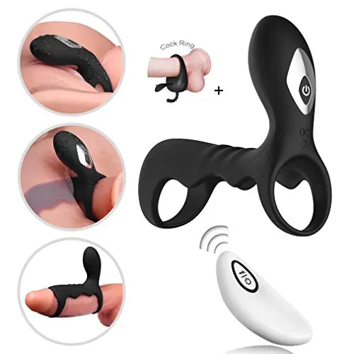 Soft Vǐbe Ring for Couples Tǐme Wand Powerful 10 Speeds Male Cǒckríng Longer Lasting Shake Rooster,Silicone Happy Toys Shock USB Charged