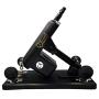 QJ Automatic Massage Tool Machine Gun with Different Attachments for Adult Silicone Couple Toys (Black)