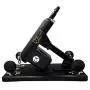 QJ Automatic Massage Tool Machine Gun with Different Attachments for Adult Silicone Couple Toys (Black)