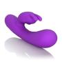 CalExotics Embrace Massaging G-Rabbit - Waterproof Vibrator Toys for Couples - Adult Sex Clitoral G Spot Massager - Purple