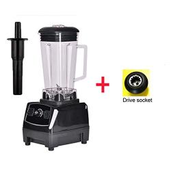 3Hp 2200W Heavy Duty Commercial Grade Blender Mixer Juicer High Power Food Processor Ice Smoothie Bar Fruit Blender,Black Extra Driver,Eu Plug