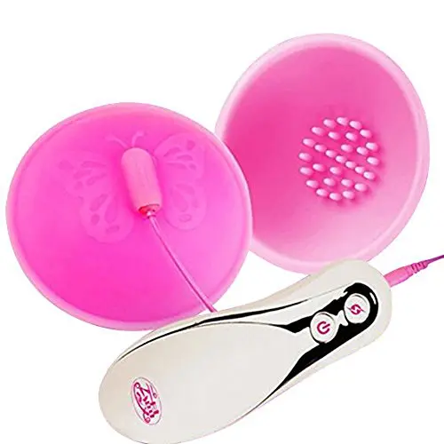 Electric Vacuum Pump Cups Breast Massage Enhancement Enlargement Beauty Women Silicone Nipple Vibrator Sex Toy - Pink