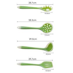 SKYyao Kitchen utensil set Silicone Kitchenware 8 Piece set non-stick pot kitchen supplies cooking shovel spoon baking tool silicone