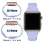 Zekapu Sport Band Compatible for Apple Watch 38mm 42mm 40mm 44mm, Soft Silicone Narrow Slim Sport Replacement Wristband for iWatch Series 5, Series 4, Series 3, Series 2, Series 1 Women