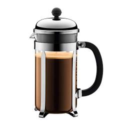 Bodum Chambord French Press Coffee Maker, 1 Liter, 34 Ounce, Chrome