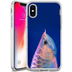 iPhone Xs iPhone X Case, Arowana Shock-Absorption TPU Rubber Bumper iPhone Xs iPhone X Case, Ultra Thin Slim Protective Cover for iPhone Xs iPhone X-Clear