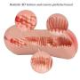 Mans Toy PJKK P?`ck?t-P?`ssys with Handy Bottle for Men 3D Lifelike and Ultra Soft Tunnels,Adult Toys 2 in 1 (Total Length: 6.89 in)
