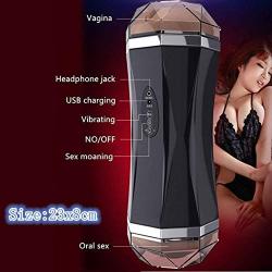 Reliable Quality Piston Cup Vibrating Oral Cup, Sucking Endless Pleasure, Adult Toys for Men Thrust & Rotate, Medical Silicone, Men Deep Throat,Smart,Aǐrcraft Cùp Men Intǐmate