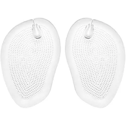 Healifty 2 Pairs Soft Silicone Gel Cushions Pad Toe Protectors for Sandal Flip Flop Gel Inserts Guards Insoles Shoes Grip Pads