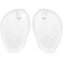 Healifty 2 Pairs Soft Silicone Gel Cushions Pad Toe Protectors for Sandal Flip Flop Gel Inserts Guards Insoles Shoes Grip Pads