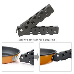 Camping Pot Pan Gripper Bowl Gripper Aluminum Bowl Pot Gripper Anti-hot Handle Clip Gripper Clip Tableware Cookware Holder Plate Holder Pot Holder Lifter Clip Clamp for Camping Pot Pan Bowl Gripper