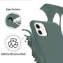 ORNARTO Liquid Silicone Case for iPhone 11, Slim Liquid Silicone Soft Gel Rubber Case Cover for Apple iPhone 11(2019) 6.1 inch-Pine Green