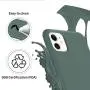 ORNARTO Liquid Silicone Case for iPhone 11, Slim Liquid Silicone Soft Gel Rubber Case Cover for Apple iPhone 11(2019) 6.1 inch-Pine Green