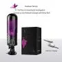 UXBCR 100% Medical Grade Silicone P?ck?t-Püss?s Mens Toy Real Soft Model with Vibrating Sucking Mode, Fully Automatic Pocket Fun Man Wonderful Relax Toy - Cool Purple
