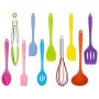 Silicone Kitchenware Utensil Set Silicone Cooking Utensils，Non-Stick & Heat Resistant for Cooking,Baking and Heat Resistant 230 Celsius
