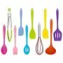 Silicone Kitchenware Utensil Set Silicone Cooking Utensils，Non-Stick & Heat Resistant for Cooking,Baking and Heat Resistant 230 Celsius