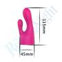 Gigamax- Rabbit Silicone Waterproof Headgear Magic Wand Attachment for Magic AV Wand Massager, Adult Toys for Women