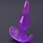 ABBY Beginner Bead Plug Silicone Trainer Stimulator Toy for Couple Female Relax (Purple)