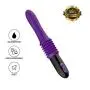 Wand for Sore Back Foot Neck Leg T-Shirt Fully Automatic Telescopic Massager with Base-3 Speed 10 Frequency - Rechargeable Handsfree Silicone Toy Purple by YSQSH
