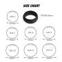 HLTPRO Silicone Wedding Ring for Men & Women, Thin 2.8mm Durable Rubber Safe Band for Love, Couple, Souvenir Workout and Outdoor Active - 4 Pack/1 Pack