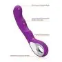Powerful Silicone Vibrator Rechargeable Multispeed Wireless Portable Wand Adult Massager Toy with 10 Patterns for Body Relaxation-US Shipping