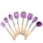 Gwjs Silicone Kitchenware, Non-stick Spatula Silicone Kitchenware Set Of 6 Kitchen Gadgets Kitchen Tools-eight Piece Set 37cm(14.5inch)