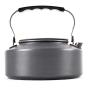 Quick Heat Camping Kettle, Portable Anodised Aluminium Camping Coffee Pot, for Outdoor Picnic Indoor Kitchenware with Mesh Carrying Bag and Silicon Handle