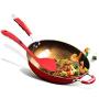 Silicone Kitchenware Heat Resistant Set - 5 Pcs Cooking Tools Cookware Utensils Kitchen Accessories Turner Colander Filter Soup Spoon Red