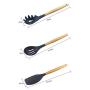 Bonwete wooden handle silicone kitchenware flexible heat-resistant silicone scraper