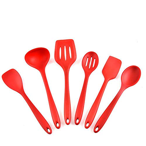 SKYyao Kitchen utensil set Silicone Kitchenware 6-piece set non-stick pot kitchen tool shovel scraping spoon cooking kitchenware set Silicone