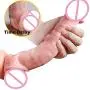 Silicone Realistic Extender Sleeve Extension Girth Enhancer Enlarger Toy for Men-12