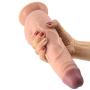 9.5 Inch Realistic Double Layer Silicone Toy with Strong Suction Cup