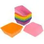 Freshware Silicone Cupcake Liners/Baking Cups - 12-Pack Muffin Molds, 2.5 inch Square, Six Vibrant Colors