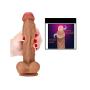 Lovers Double Layered Dildo 8 Inch Hyper Realistic Dual layer Liquid Silicone Mens Penis Cock Dong Anal Sex Toys for Masturbation (Flesh1)