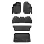 MAXLINER Floor Mats 3 Rows and Cargo Liner Behind 3rd Row Set Black for 2018-2019 Honda Odyssey