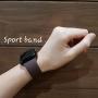 IYOU Sport Band Compatible with Watch Band 38MM 42MM 40MM 44MM, Soft Silicone Replacement Sport Strap Compatible with 2019 Watch Series 5 2018 Watch Series 4/3/2/1