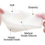 Invisible Height Increase Insole Unisex Silicone Heel Protector Insoles Shoe Inserts Pads Pain Relieve 6cm/2.36in