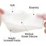 Invisible Height Increase Insole Unisex Silicone Heel Protector Insoles Shoe Inserts Pads Pain Relieve 6cm/2.36in