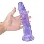 Suction Cup Silicone Large Women to Toys 7.87 Inch - Blue