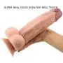 9.5 Inch Realistic Double Layer Silicone Toy with Strong Suction Cup