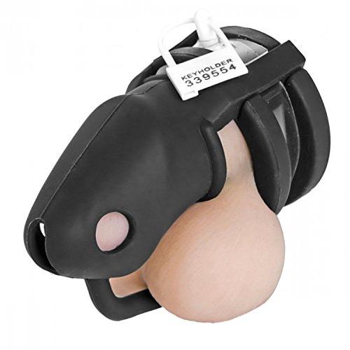 Master Series Sado Shadow Locking Silicone Male Chastity Device