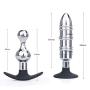 KUKALE Bùtt Plùg Metal + Silicone Out Anāl Plùg Māstürbatōr Pull Sèx Tóy Víbrátor