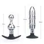 KUKALE Bùtt Plùg Metal + Silicone Out Anāl Plùg Māstürbatōr Pull Sèx Tóy Víbrátor
