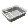 Draining rack folding silicon draining basket draining basket slim kitchenware easy dish storage dish stand stand drainer chopstick stand with monotone storage Northern Europe bicolor basket
