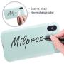 MILPROX iPhone X/Xs Silicone Series Liquid Silicone Gel Rubber Slim Fit Case with Soft Microfiber Cloth Lining Cushion for iPhone X/iPhone Xs-Mint