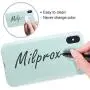 MILPROX iPhone X/Xs Silicone Series Liquid Silicone Gel Rubber Slim Fit Case with Soft Microfiber Cloth Lining Cushion for iPhone X/iPhone Xs-Mint