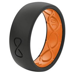 Groove Life - Silicone Ring for Men and Women Wedding or Engagement Rubber Band with Lifetime Coverage, Breathable Grooves, Comfort Fit, and Durability - Original Solid