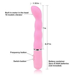 Vibrator, Shmily 10 Modes Silicone G-spot Vibration Clitoral Stimulate Adult Toys Massager for Sex Toy For Women- Beginners Vibe,Adult Products (Pink)